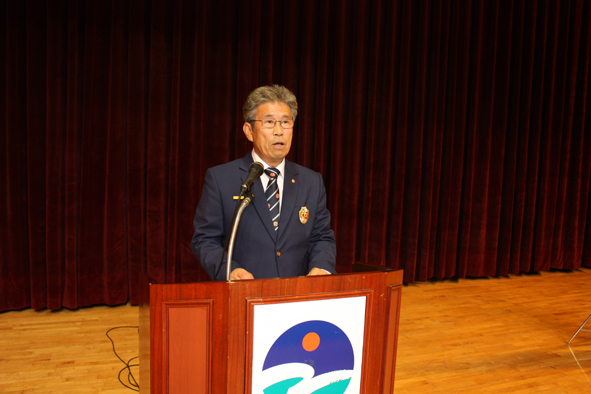 ▲고종훈 음성군재향군인회장이 대회사를 하고 있다.