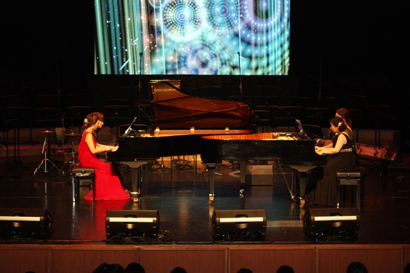 ▲가을음악여행 피아노 앙상블 공연 모습.