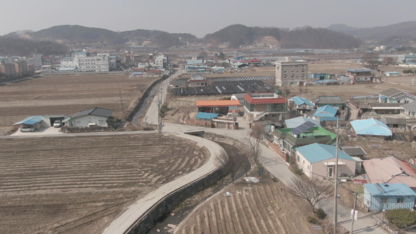 금왕읍 금석2리 바드실소하천 모습.