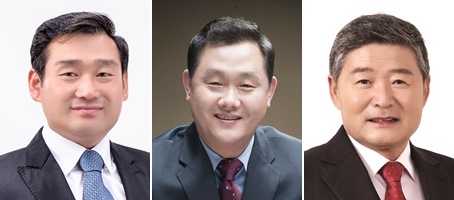 ‘2020년 지방의정봉사상’을 수상한 서형석(가 선거구)·김영섭(나 선거구)·김영호(다 선거구) 3명의 의원(사진설명=사진 왼쪽부터)