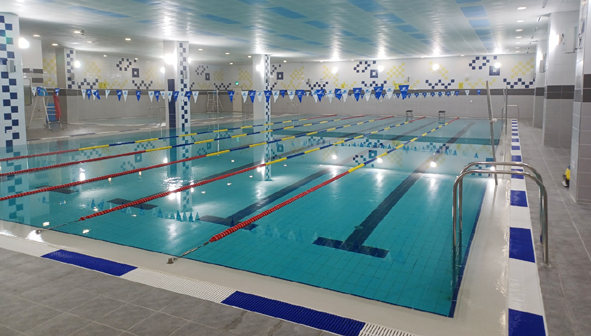 산단복합문화센터 수영장 모습.