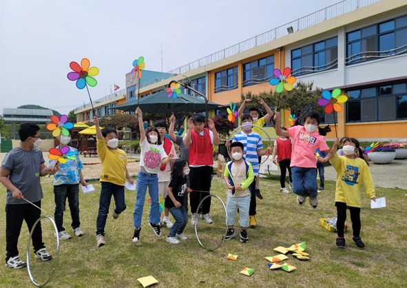 원남 학생 자치회 교육활동 모습.