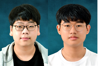 왼쪽부터 충북과학고 김도율.최성호 학생.